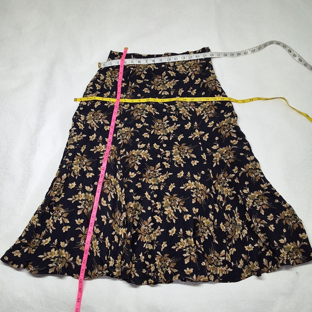 Laura ashley Floral High Waist Vintage Laura Ashley Maxi Lengthskirt Size 12 - Picture 3 of 8